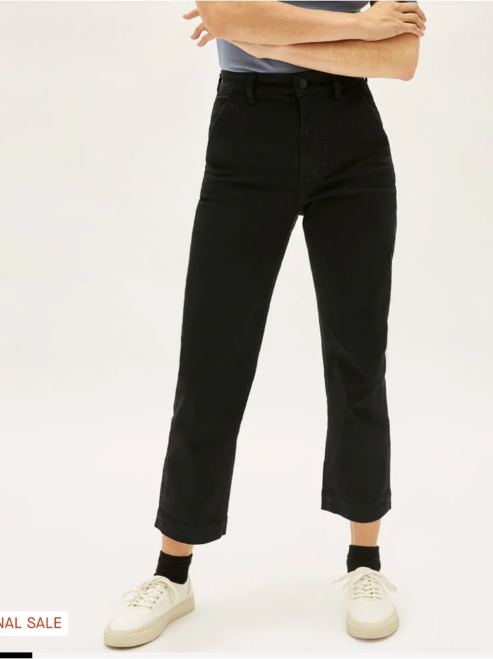 Everlane the straight leg crop tall size 6